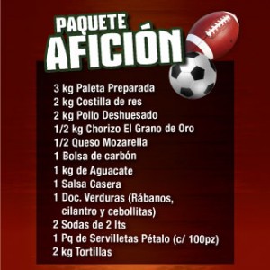 Paq 26 Aficion (3Kg de Paleta)