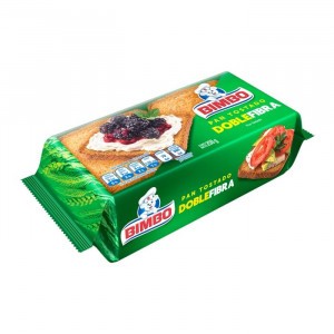 Pan Bimbo Tostado Doble/Fibra 250g