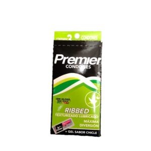Preservativo Premier Ribbed Vde c/3 + Gel