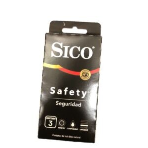 Preservativo Sico Safety Negro c/3
